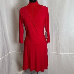 NWT Lightweight Elegant Red Wrap Dress